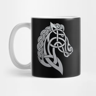 Celtic Horse Silver Grey Blend Mug